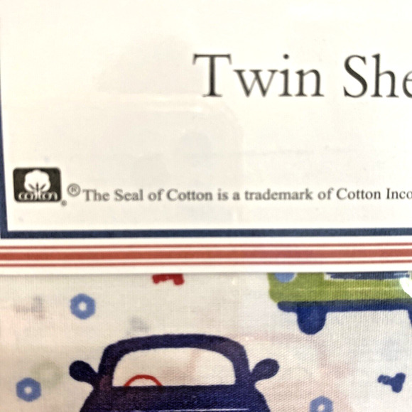 Hillcrest Fine Linens Kids Twin Sheet Set 100% Cotton NEW in Package "Tools" - Picture 3 of 6